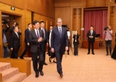 塞尔维亚总统武契奇访问清华大学